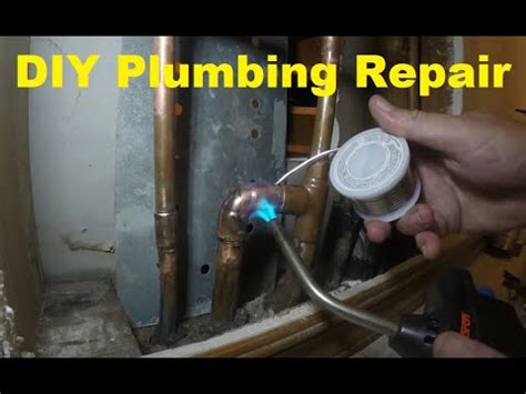 How To Locate And Repair Copper Pipe Leak DIY Plumbing Repair YouTube