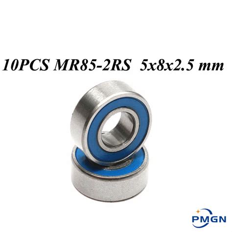 10PCS ABEC 5 MR85 2RS MR85 2RS MR85 RS MR85RS 5x8x2 5mm Blu Di Gomma