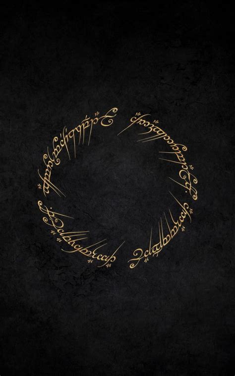 Inscription Of The One Ring Hd Phone Wallpaper Pxfuel