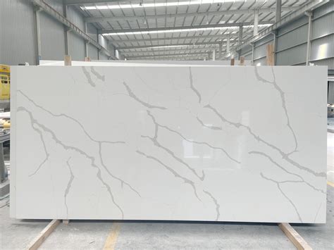 Calacatta White Quartz Slabs, Calacatta White Quartz Stone Slabs for Countertops, Calacatta ...