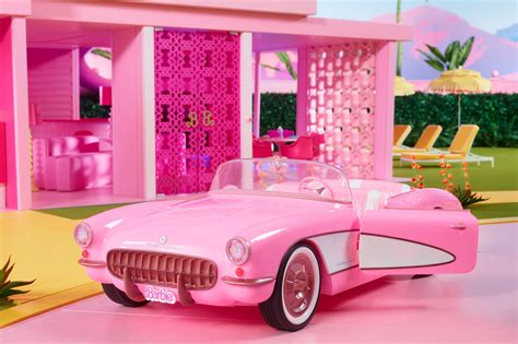 Barbie The Movie Collectible Car, Pink Corvette Convertible - Walmart.com