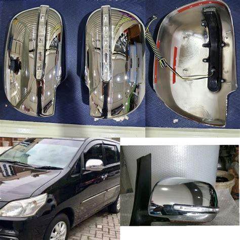 Jual Cover Spion Crhrome GRAND INNOVA 2012 2015 Model Lampu Di Lapak