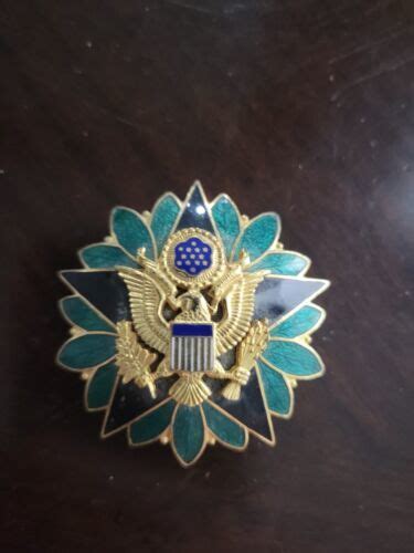 Vintage Us Army General Staff Id Full Size Badge Pin N S Meyer New York 4613248356