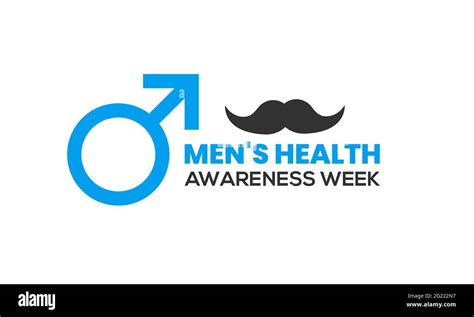 Mens Health Awareness Month In June Banner Greeting Card Background