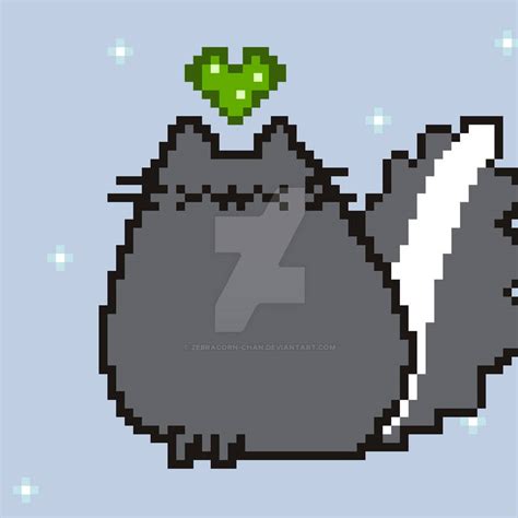 Pixel Art Skunk Pusheen By Zebracorn Chan On Deviantart