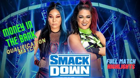 Bayley Vs Michin Money In The Bank Qualification Match WWE