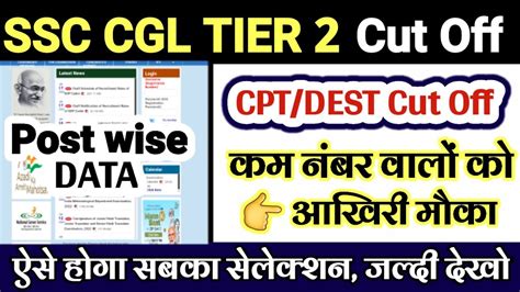 SSC CGL 2022 Final Cut Off CGL 2022 Mains Safe Score SSC CGL TIER 2