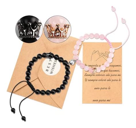 Pulsera Magnetica Pareja Regalo Distancia Mujer Hombre Novio Meses