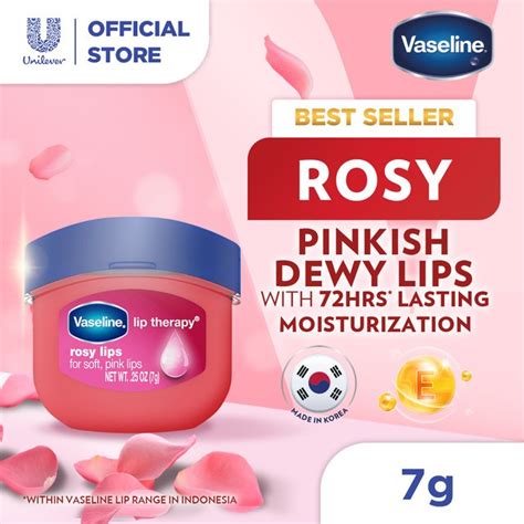 Jual Vaseline Lip Therapy Rosy Lips 7gr Pelembab Bibir Lip Balm