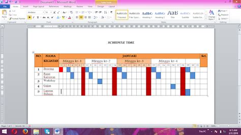J E J A K Membuat Schedule Time Bulanan Sederhana