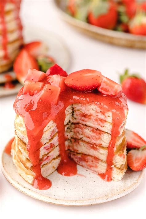 Strawberry Buttermilk Pancakes