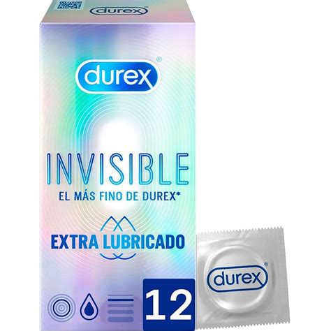 Durex Invisible Extra Fino Extra Lubricado 12 Preservativos