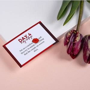 Printable 30 Day Sex Challenge Sexy Date Night Game Couples Bucket List Foreplay Game