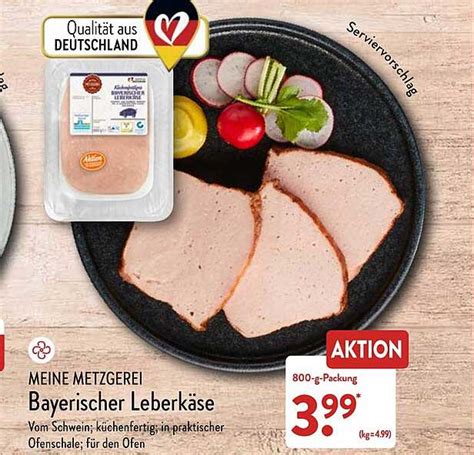 Meine Metzgerei Bayerischer Leberk Se Angebot Bei Aldi Nord