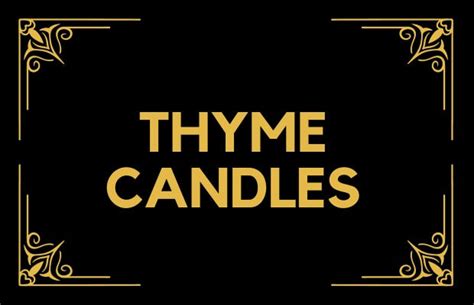 Thyme Candles – Candlelore