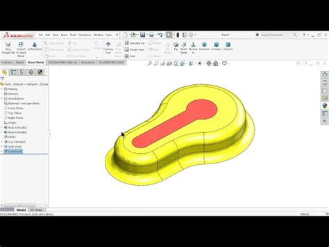 فیلم آموزشی نحوه ساخت ابزار فرم دهی سفارشی در ورق فلزی Solidworks