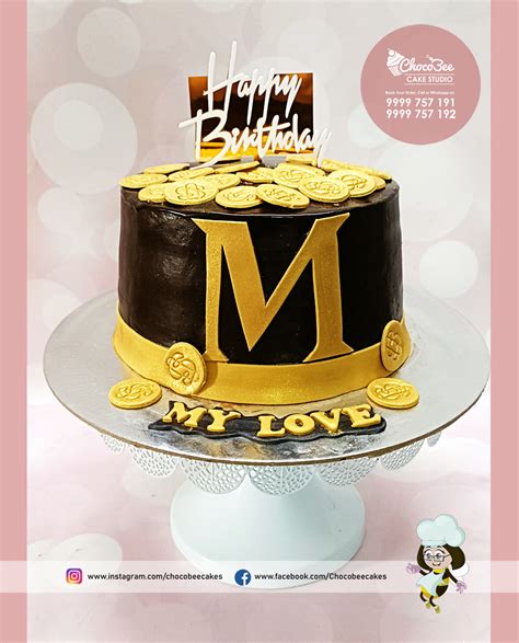 coin theme cake chocobee