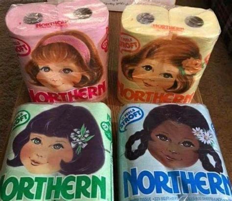 And Finally The Different Colored Toilet Paper Options That Used To Be