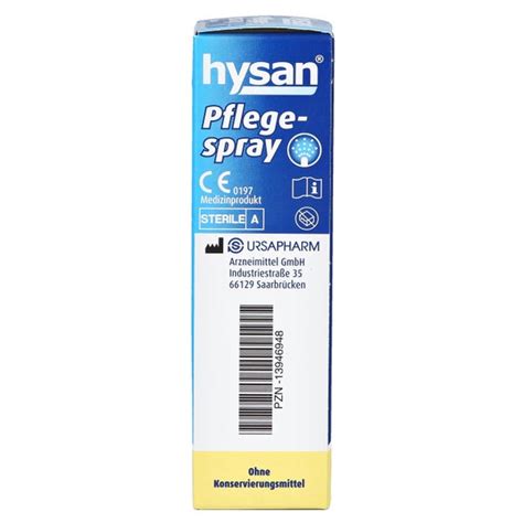 Hysan Pflegespray Ml Ml Online Kaufen Docmorris