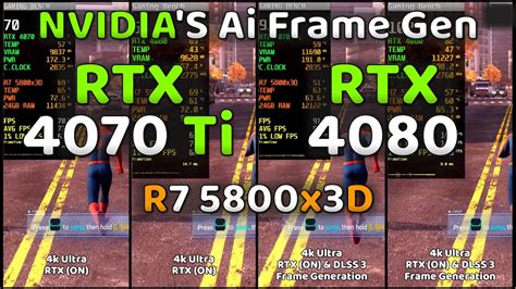 NVIDIA S Ai Frame Gen DLSS 3 FG On Vs Off RTX 4070 Ti 4080 Ft