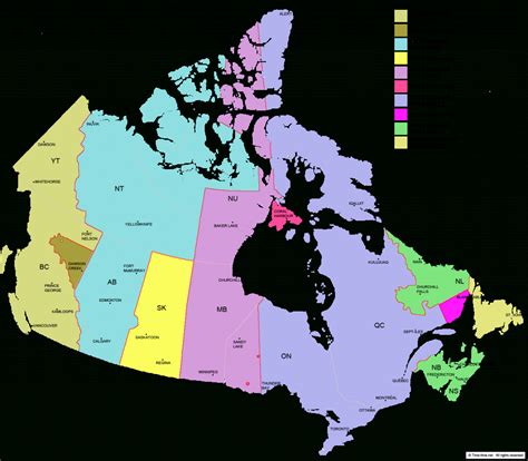 Canada Time Zone Map Printable - Printable Maps