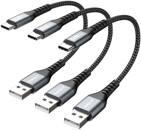 Amazon co jp SUNGUY USB Type C ケーブル 0 3M USB3 1 Gen2 10Gbps データ転送 タイプ