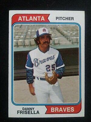 Topps Baseball Card Danny Frisella Atlanta Braves Ebay