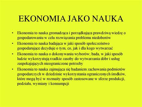 Ekonomia jako nauka презентация онлайн