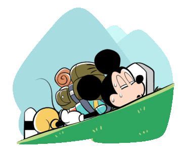 Line Official Stickers Mickey Goes To Thailand Example With