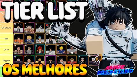 Tier List Dos Melhores Personagens Anime Last Stand Youtube