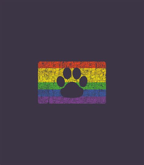 Gay Furry Pride Flag Furries Rainbow Lgbt Fandom Paw Digital Art By Yousim Umama