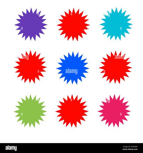 Colorful stickers star icon 3d Stock Photo - Alamy