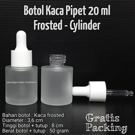 Jual Botol Pipet Kaca 20 Ml Frosted Shopee Indonesia