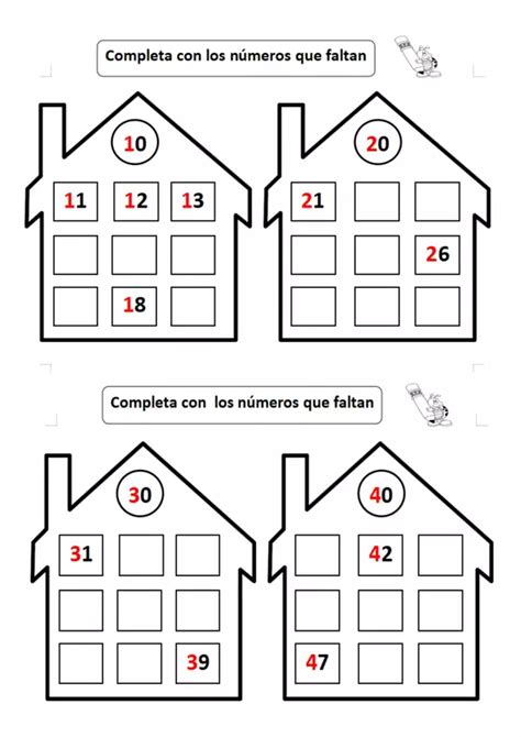 números del 0 al 100 profe social