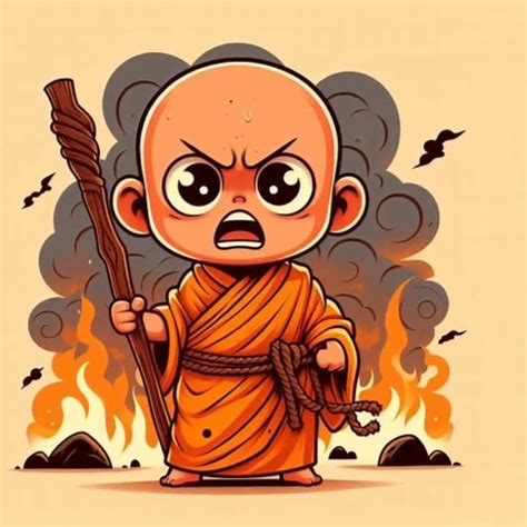 Little Monk Very Angry 😈😡 Littlemonk Angry Youtube