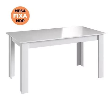 Mesa De Comedor Multiusos Fija De 150 X 78 Cm Color Blanco MercadoLibre