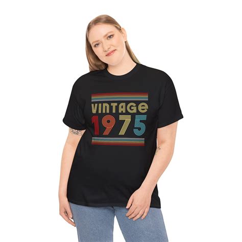 Vintage 1975 TShirt Women Limited Edition BDay 1975 Birthday Women