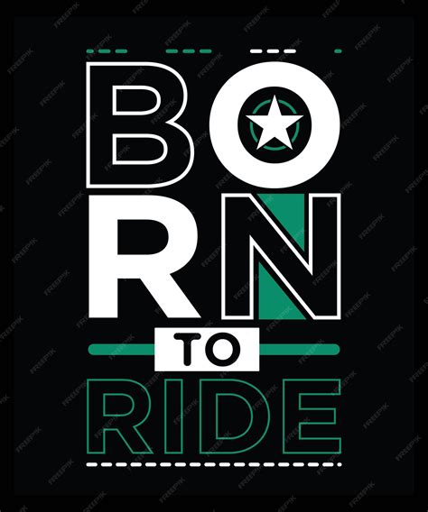 Premium Vector Born To Ride Tshirt Design