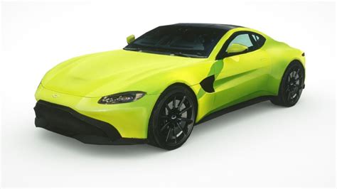 Aston Martin Vantage Free 3D Model 3ds Obj Dae C4d Fbx Sldprt