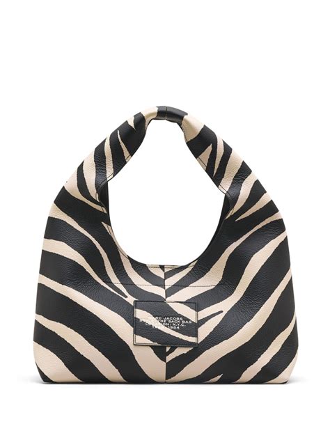 Marc Jacobs The Sack Zebra Print Bag Black Farfetch