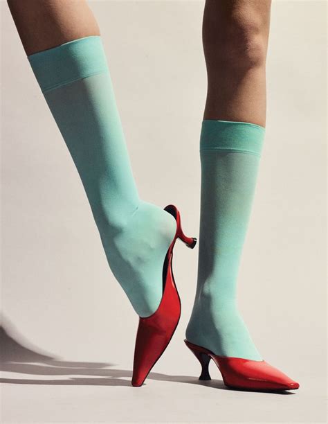 The New Kitten Heel Ways To Try The Trend Kitten Heels Socks And