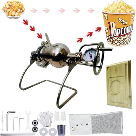 Diy Retro Mini Popcorn Machine Popcorn Poppers Old Fashioned Stainless Steel Popcorn Maker Small