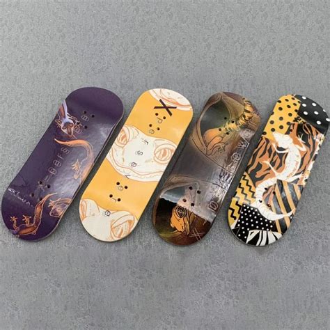 34x102mm Profissional 34mm Fingerboard Deck 5 Camada Canadense Maple