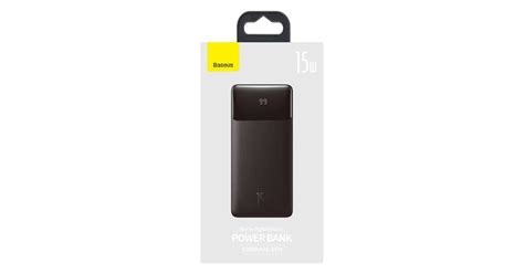 Baseus Bipow Powerbank 10000mAh 15W Fekete Pepita Hu