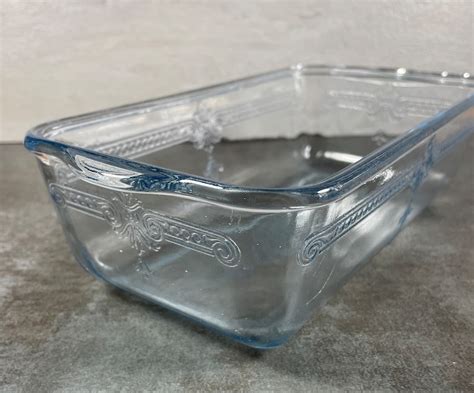 Vintage Loaf Pan Anchor Hocking Fire King Philbe Sapphire Etsy