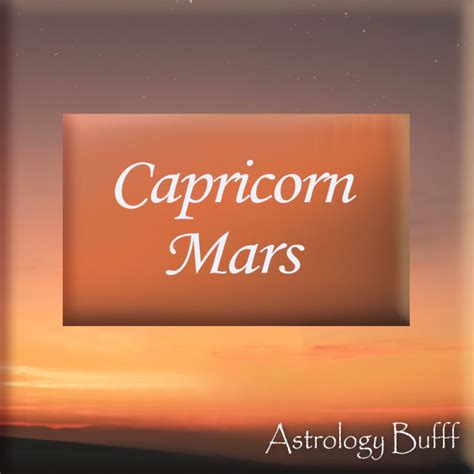 A List Of Different Mars Signs In A Natal Chart Meaning