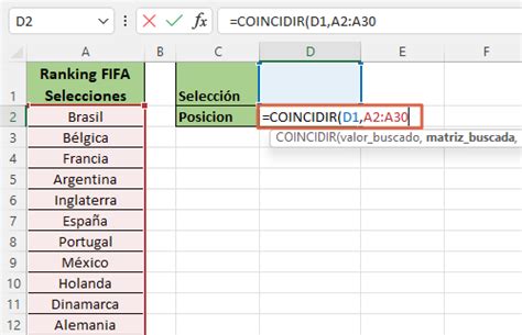 Función Coincidir En Excel Usos Fórmula O Sintaxis Y Ejemplos