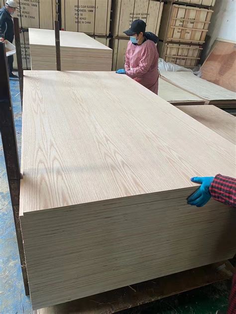 Professional Red Oak Veneered Sheet Red Oak Plywood Factory Ft Red