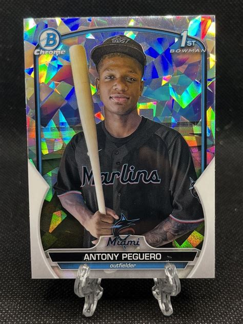 2023 Bowman Chrome Antony Peguero Atomic Refractor 1st Rookie RC BCP