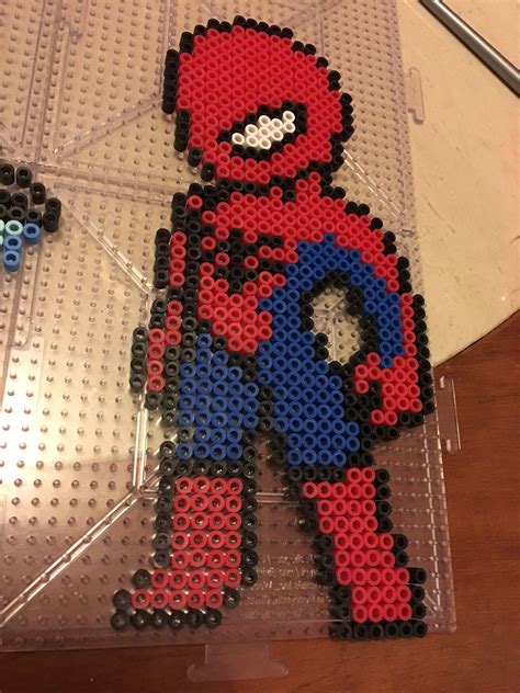 Spiderman Perler Beads Pony Bead Projects Easy Perler Bead Patterns